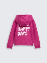 Gornji dio trenirke s kapuljačom i uzorkom - Ružičasta_9841434