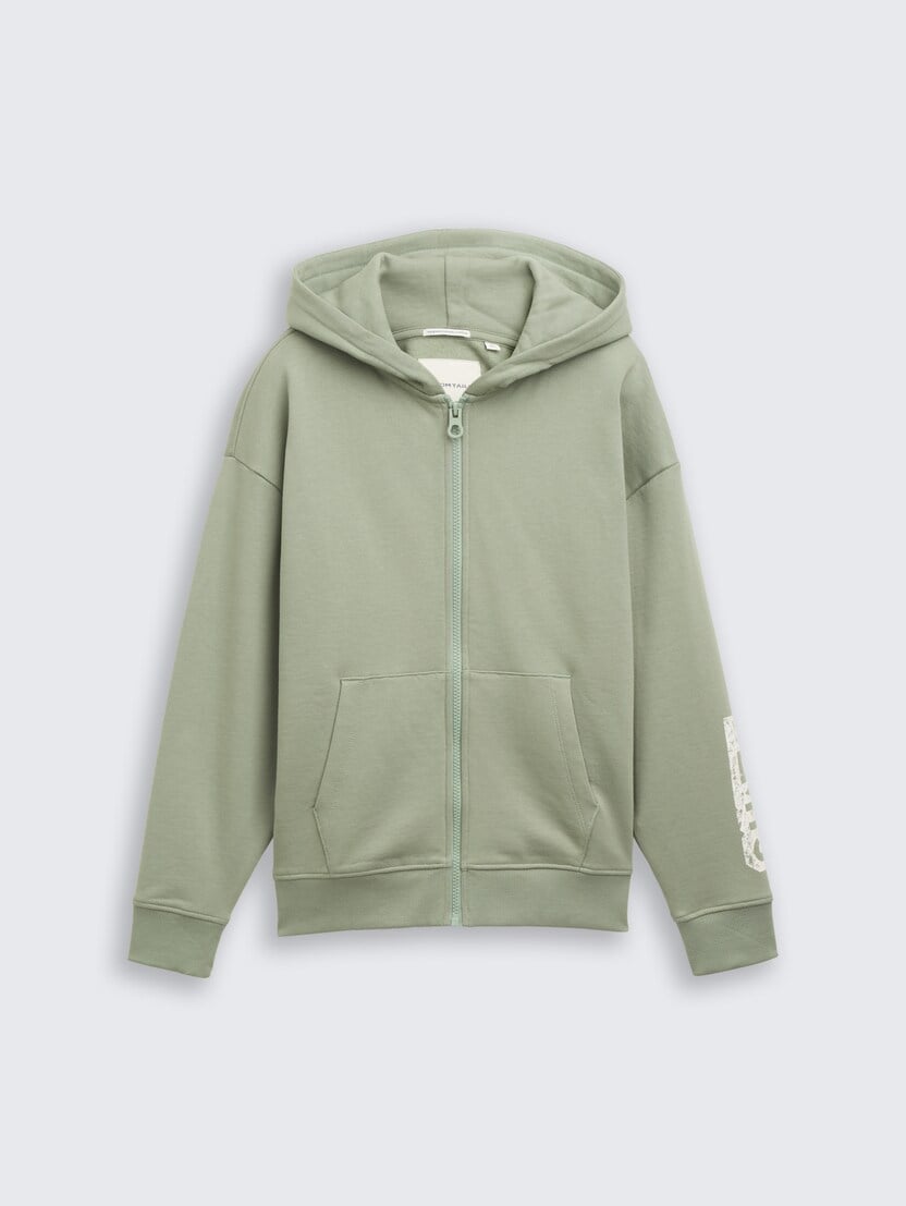 Dukserica sa kapuljačom sa printom - Zelena_3123292