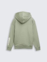 Dukserica sa kapuljačom sa printom - Zelena_3123292