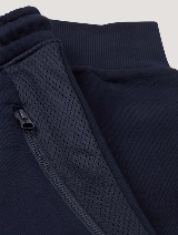 Športne hlače z mrežastimi detajli - Modra_3683229