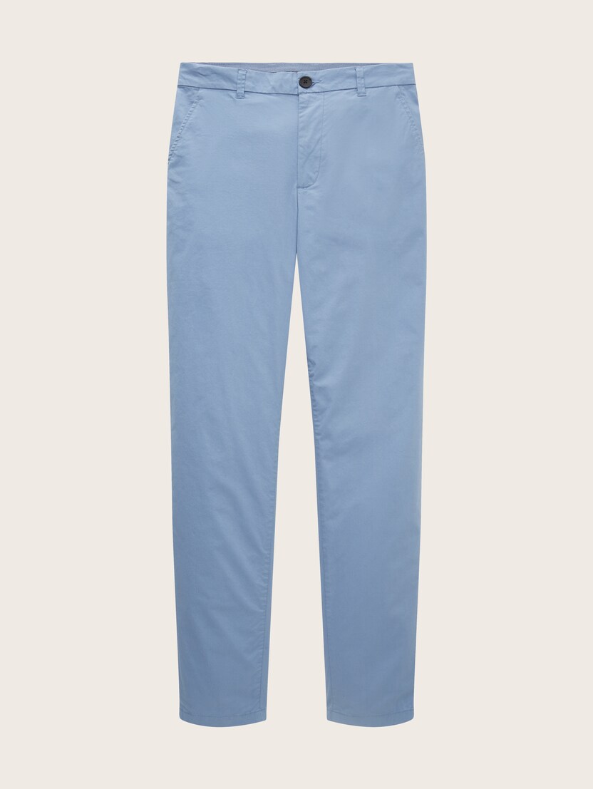 Sproščene chino hlače z zoženimi hlačnicami - Modra_4628665