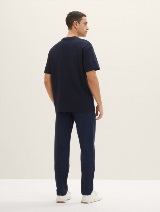 Sproščene chino hlače z zoženimi hlačnicami - Modra_8402252