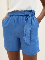 Sproščene kratke hlače - Modra_3043696