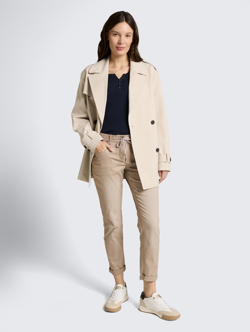 Pantaloni relaxed tapered - Bej_1770302