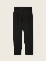 Sproščene tapered hlače - Črna_8925216