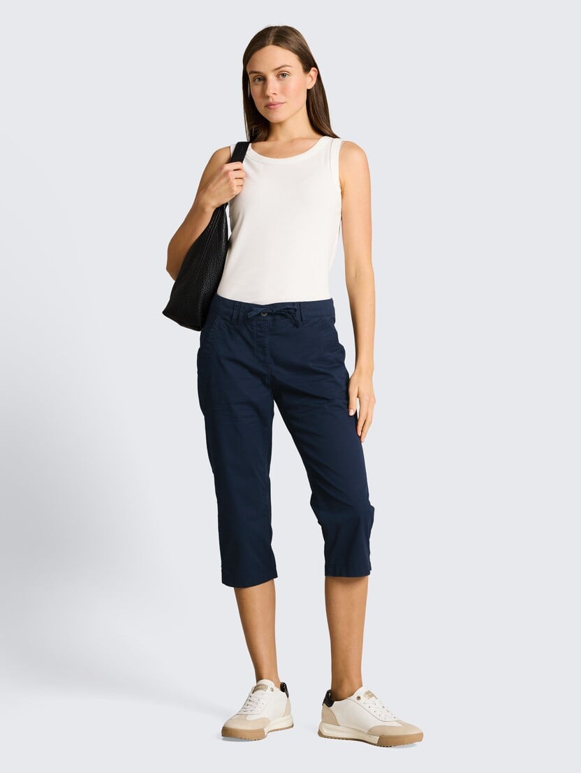 Pantaloni relaxed tapered - Albastru_7523861