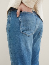 Blugi conici relaxaţi - Albastru_1629429