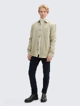 Cămaşă din twill - Bej_1871318