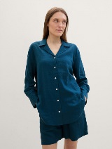 Košulja od mješavine lana - Plava_2806409