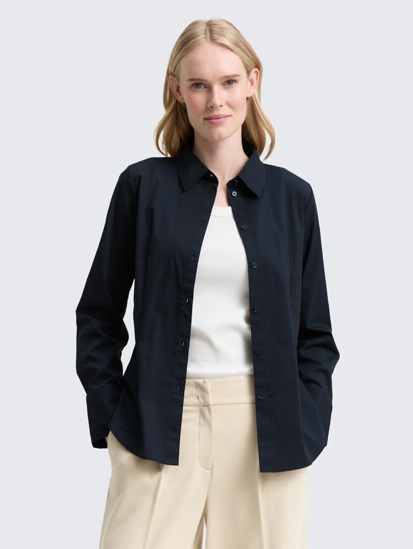 Košulja od poplina - Plava_9832311