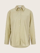 Košulja s džepom i bočnim prorezima - Zelena_1682485