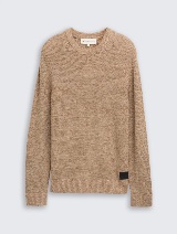 Strukirani pleteni džemper - Smeđa_8381244