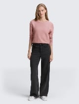 Strukirani pleteni džemper - Roze_8179270