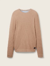 Pulover din tricot structurat - Maro_7247973