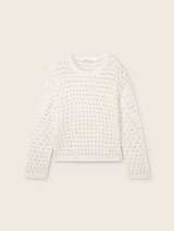 Strukturirani pulover - Bijela_1070889