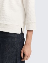 Strukturirana dukserica - Bela_3271988