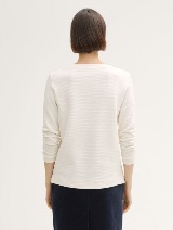 Pulover s teksturo - Bela_9676671