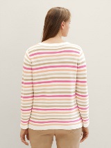 Strukturiran pulover - Vzorec/večbarvna_299217
