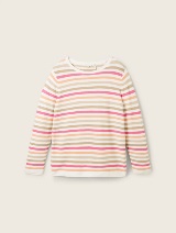 Strukturiran pulover - Vzorec/večbarvna_299217