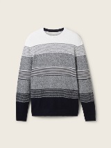 Strukturiran pulover - Vzorec/večbarvna_7118053