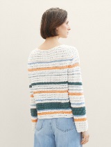 Strukturiran pulover - Vzorec/večbarvna_8023255