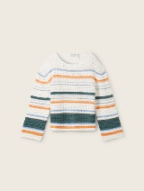 Strukturiran pulover - Vzorec/večbarvna_8023255