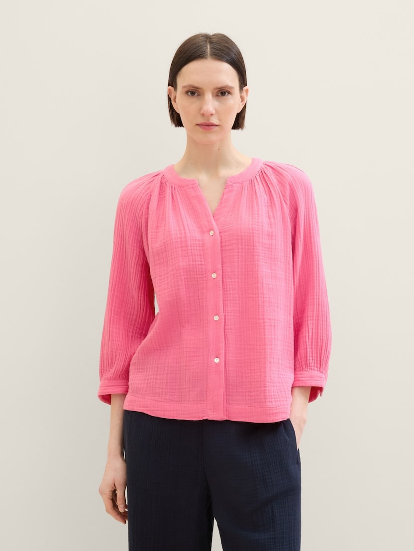 Strukturirana bluza - Ružičasta