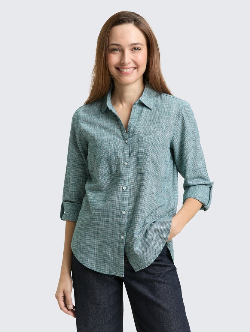 Strukturirana bluza - Zelena_1286141