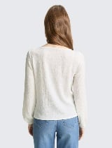 Tricou structurat - Alb_1293817