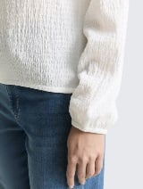 Tricou structurat - Alb_1293817