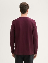 Tricou henley structurat - Mov_7723129