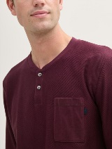 Tricou henley structurat - Mov_7723129