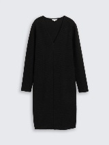 Strukirana haljina - Crna_3927507
