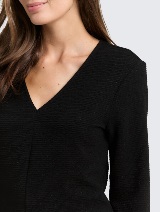 Strukirana haljina - Crna_3927507