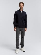 Strukirana pletena jakna - Plava_8800331