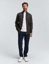 Strukirana pletena jakna - Siva_9584666