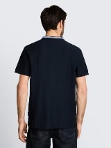 Strukturirana polo-majica - Plava_108990
