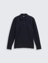 Strukturirana polo majica - Plava_3564319