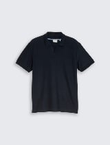Tricou polo structurat - Albastru_7940326