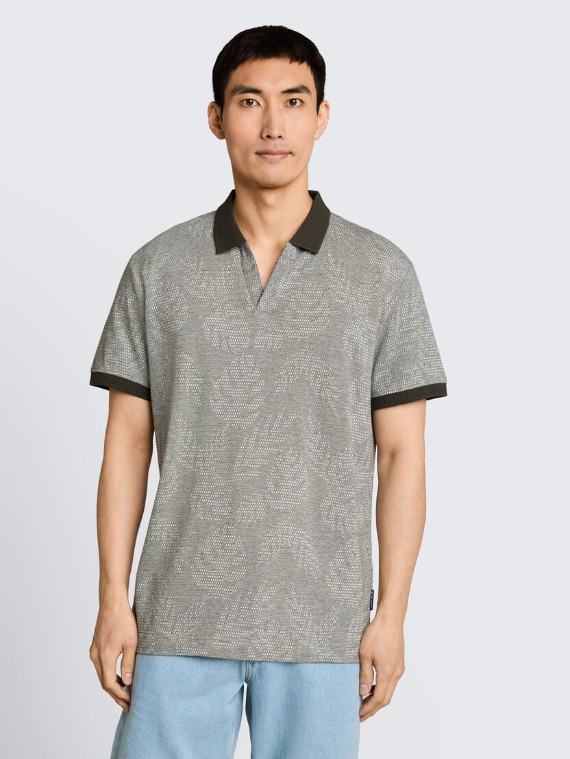 Tricou polo structurat - Model-Mai multe culori-1051176-40270-16