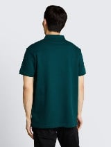 Tricou polo structurat - Verde_404944