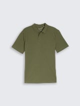 Tricou polo structurat - Verde_5702395