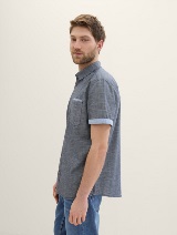 Strukturirana srajca iz pletene preje - Vzorec/večbarvna_3367057