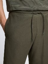 Pantaloni scurţi din material structurat - Verde_3237466