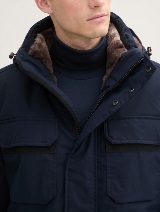 Tehnična jakna s kapuco - Modra_8239094