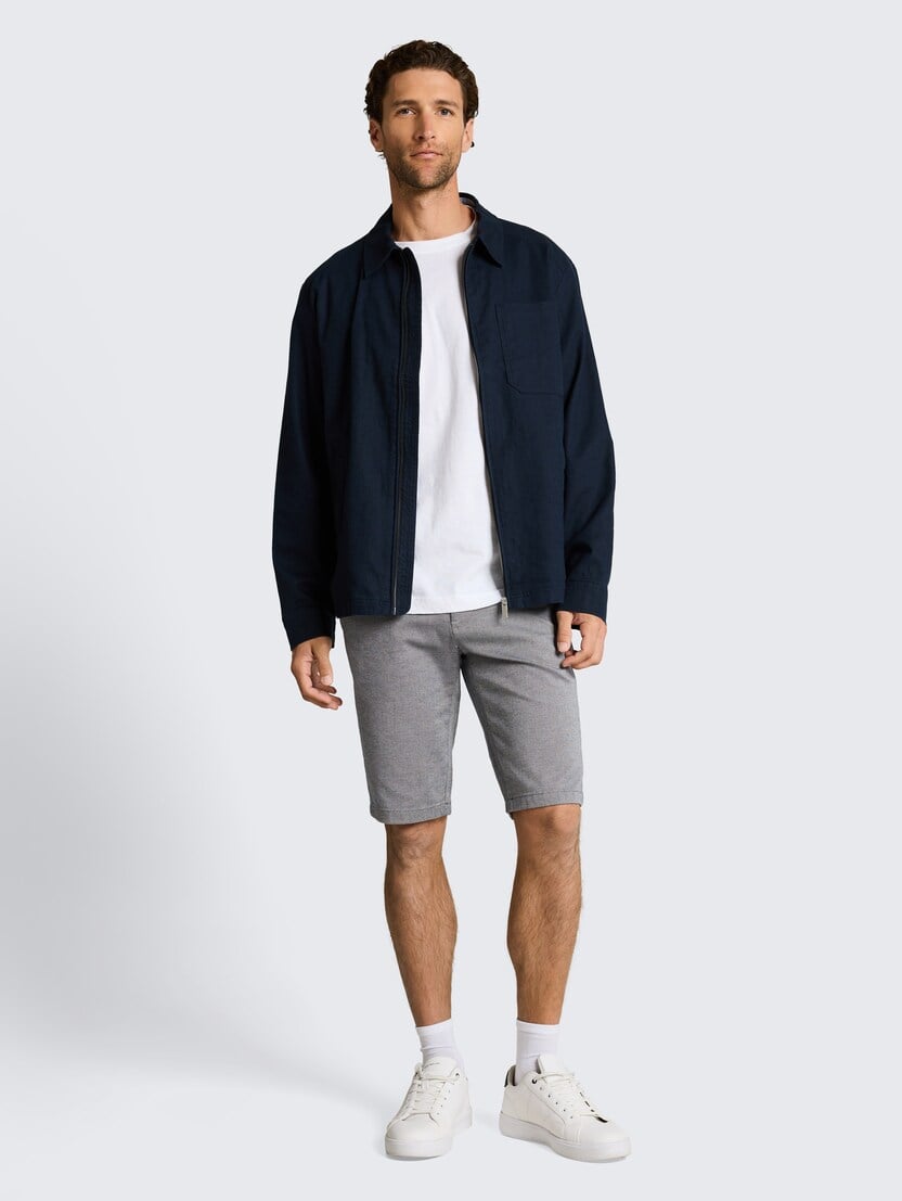 Teksturirane čino kratke pantalone - Uzorak-višebojna-1049729-32284-15