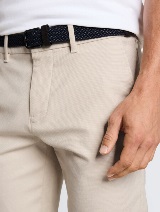Teksturirane čino kratke pantalone - Uzorak/višebojna_460834