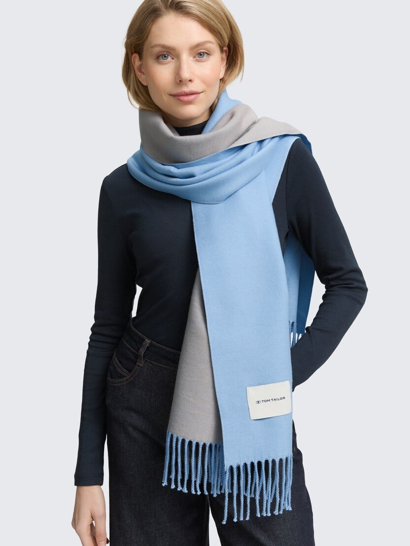 Udoban pleteni šal - Plava_7707771