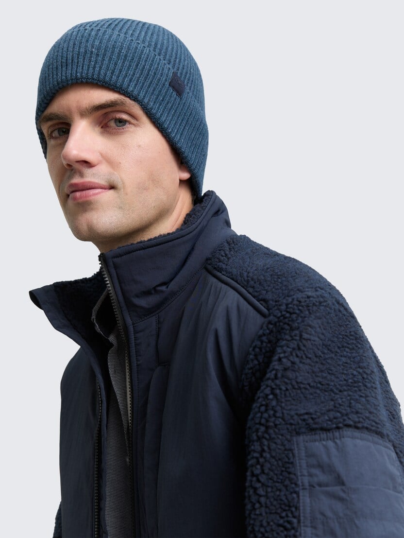 Udobna pletena kapa - Plava_8100717