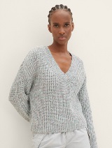 Večbarven pleten pulover - Vzorec/večbarvna_5990568